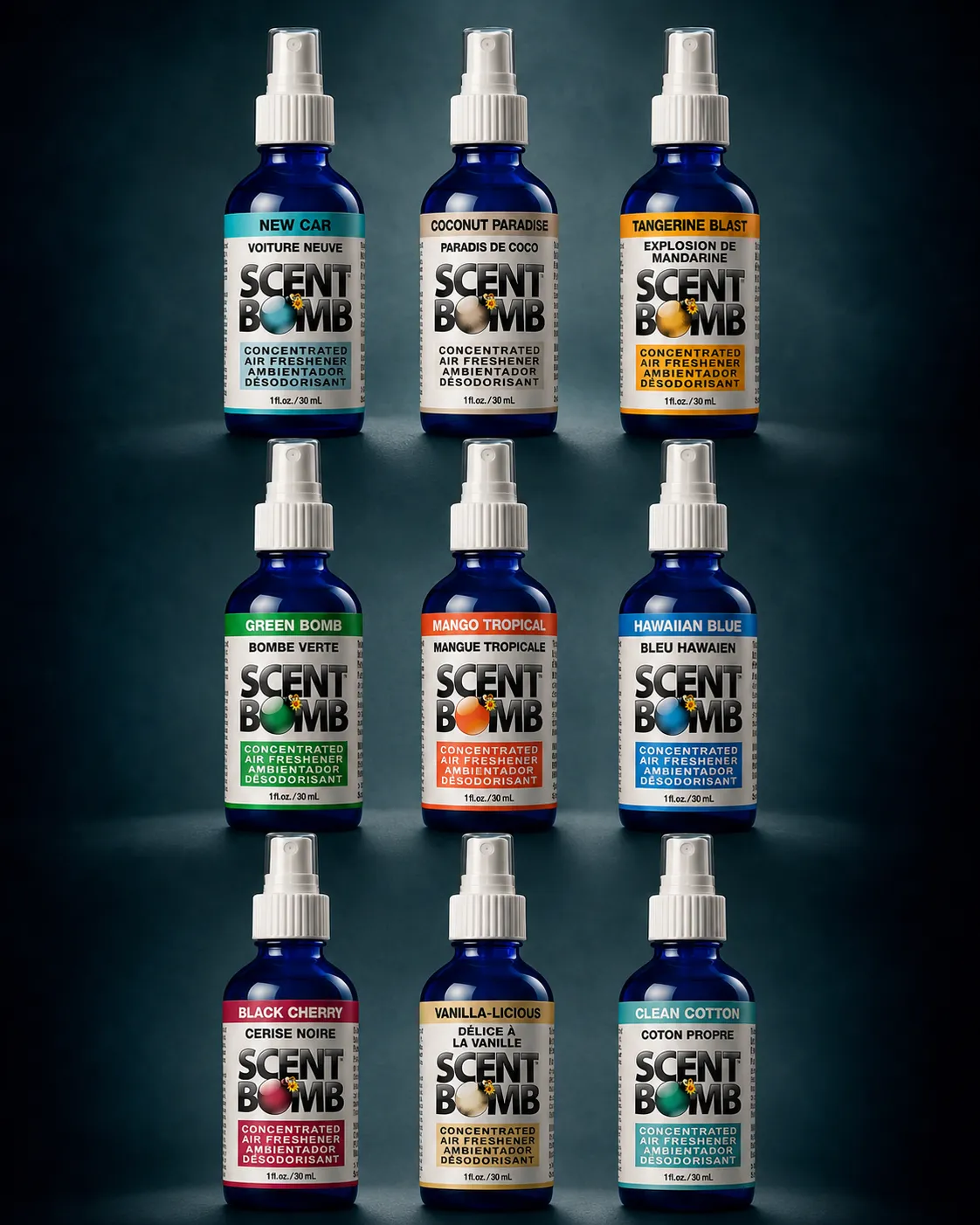 Scent Bomb best-selling air freshener fragrances available in Canada